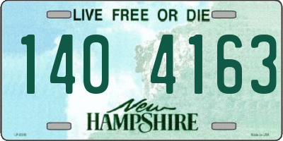 NH license plate 1404163
