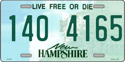 NH license plate 1404165