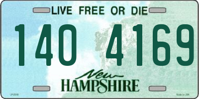 NH license plate 1404169