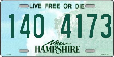 NH license plate 1404173