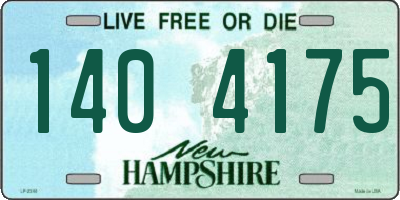 NH license plate 1404175