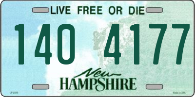 NH license plate 1404177