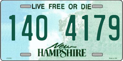 NH license plate 1404179