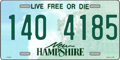 NH license plate 1404185