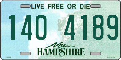 NH license plate 1404189