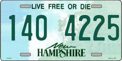NH license plate 1404225