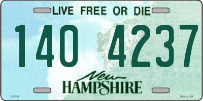 NH license plate 1404237
