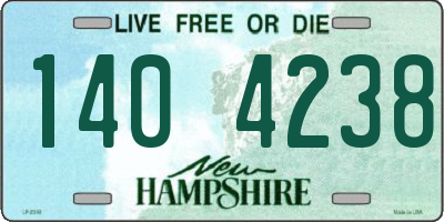 NH license plate 1404238