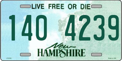 NH license plate 1404239