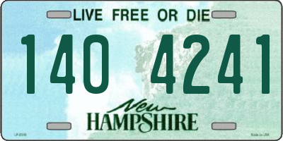 NH license plate 1404241
