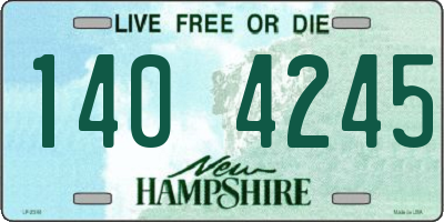 NH license plate 1404245