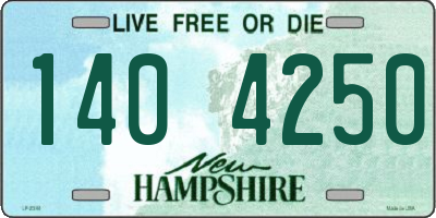 NH license plate 1404250