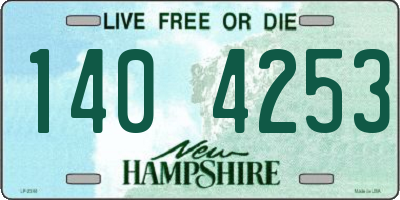 NH license plate 1404253