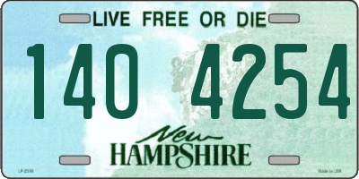 NH license plate 1404254