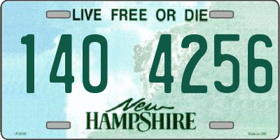 NH license plate 1404256