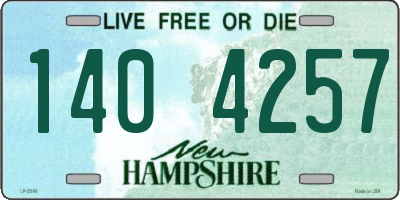 NH license plate 1404257