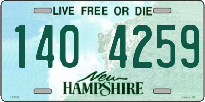 NH license plate 1404259