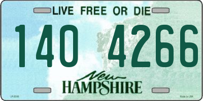 NH license plate 1404266