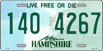 NH license plate 1404267
