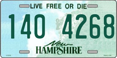 NH license plate 1404268