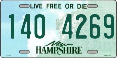 NH license plate 1404269