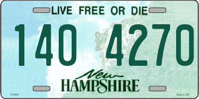 NH license plate 1404270
