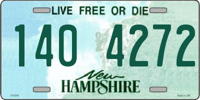 NH license plate 1404272