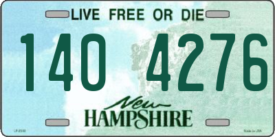 NH license plate 1404276