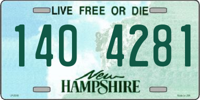 NH license plate 1404281