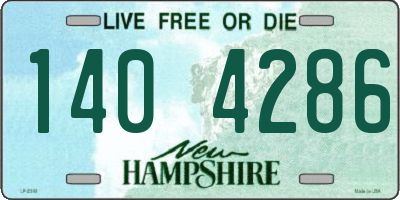 NH license plate 1404286