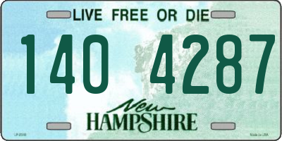 NH license plate 1404287