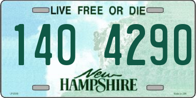 NH license plate 1404290
