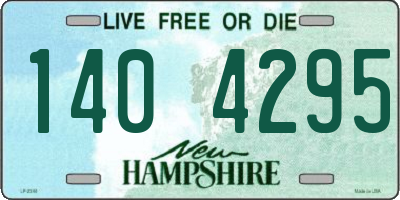 NH license plate 1404295