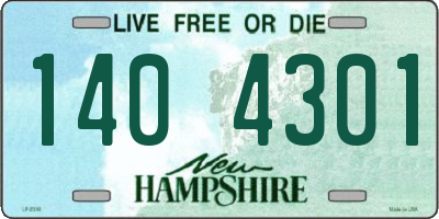 NH license plate 1404301
