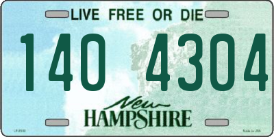 NH license plate 1404304