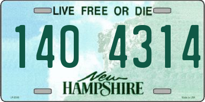 NH license plate 1404314