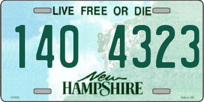 NH license plate 1404323