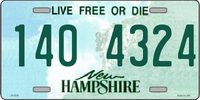 NH license plate 1404324