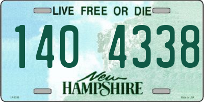 NH license plate 1404338