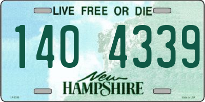 NH license plate 1404339