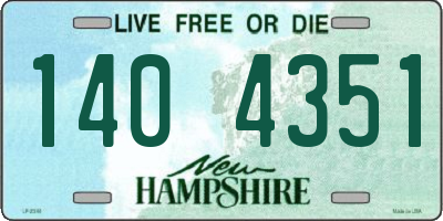 NH license plate 1404351