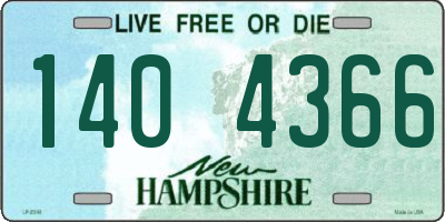 NH license plate 1404366