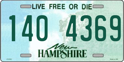 NH license plate 1404369
