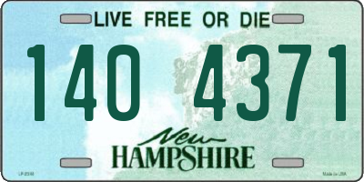 NH license plate 1404371