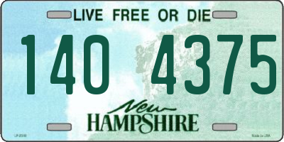 NH license plate 1404375