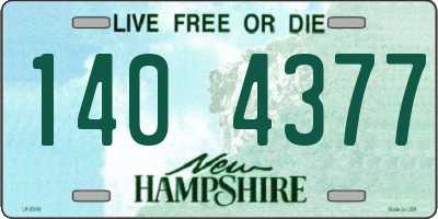 NH license plate 1404377