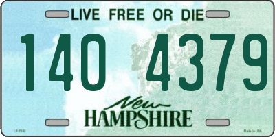 NH license plate 1404379