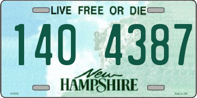 NH license plate 1404387