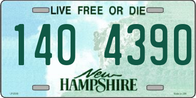 NH license plate 1404390