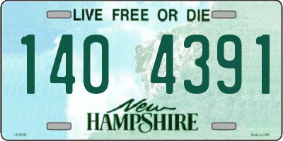 NH license plate 1404391